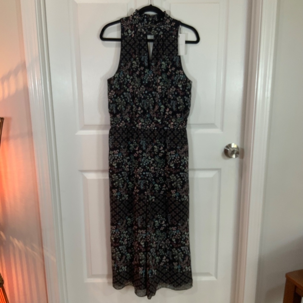 Ted Baker Marcila Hazel Halter Neck Wide Leg Black Floral Jumpsuit Size 3 New - Picture 11 of 13